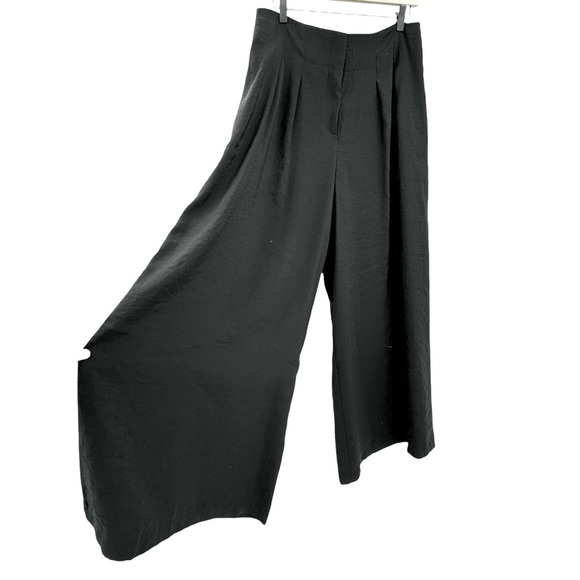 NEW! Anthropologie High-Rise Pleated Wide-Leg Trousers High Waisted Black | 10 - Picture 8 of 14
